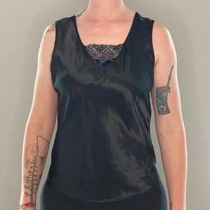 NWT Cinema Etoile black lingerie/camisole top